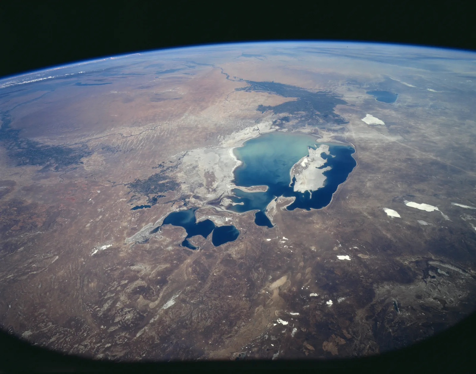 The Aral Sea seen from space