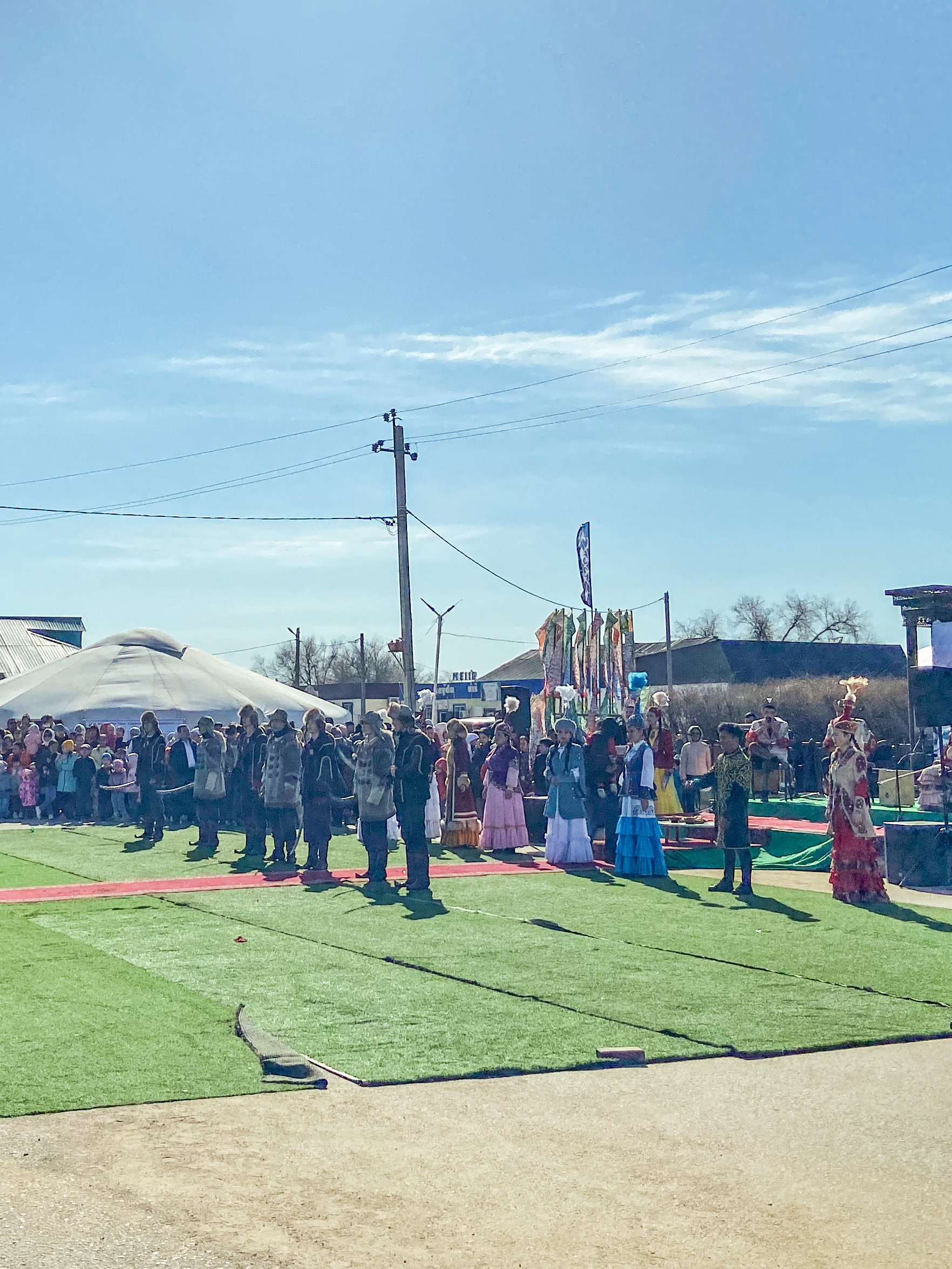Kazakhstanis at a community gathering — most marriages in Kazakhstan are by consent; ala kachuu is documented but rare and explicitly criminalized since 2025
